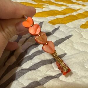 Red Heart Wire Bracelet